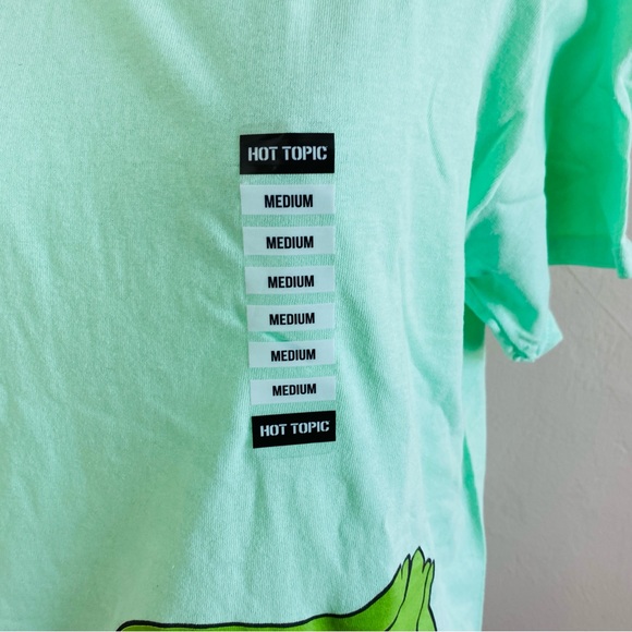 Hot Topic Pokemon Bulbasaur Jumbo Print T-Shirt Medium Mint Green Unisex - Picture 6 of 11